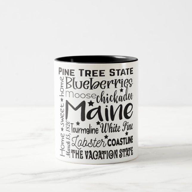 State/Maine Two-Tone Coffee Mug (Center)