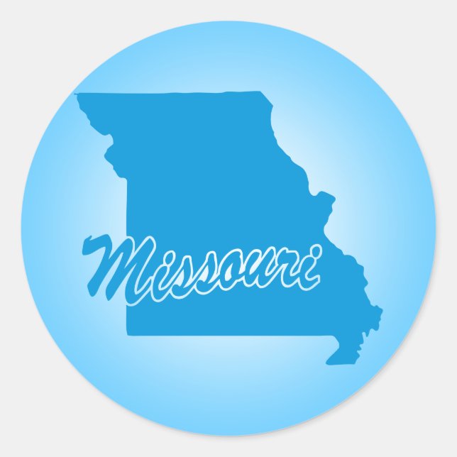 State Missouri Classic Round Sticker (Front)