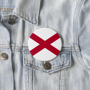 State of Alabama Flag 3 Inch Round Button
