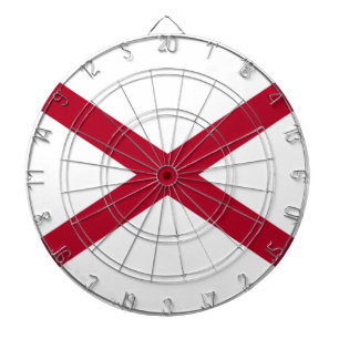 State of Alabama Flag Dartboard