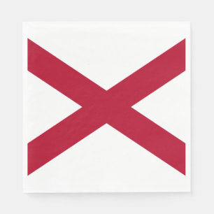 State of Alabama Flag Napkin
