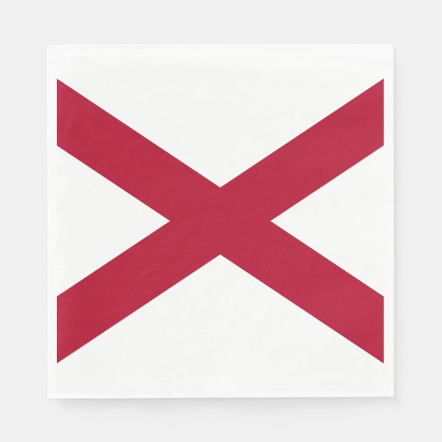 State of Alabama Flag Napkin (Front)