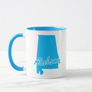 State Of Alabama Shape Mug
