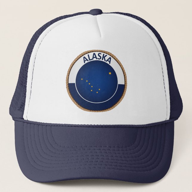 State of Alaska Flag Seal Trucker Hat (Front)