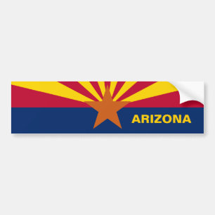 State of Arizona Flag Bumper Sticker