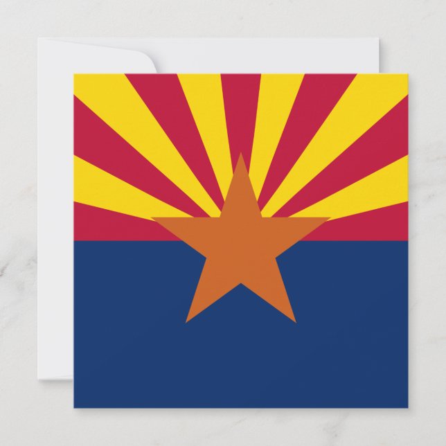  State of Arizona Flag Invitation (Front)