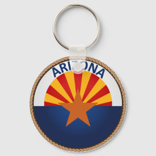 State of Arizona Flag Seal Keychain