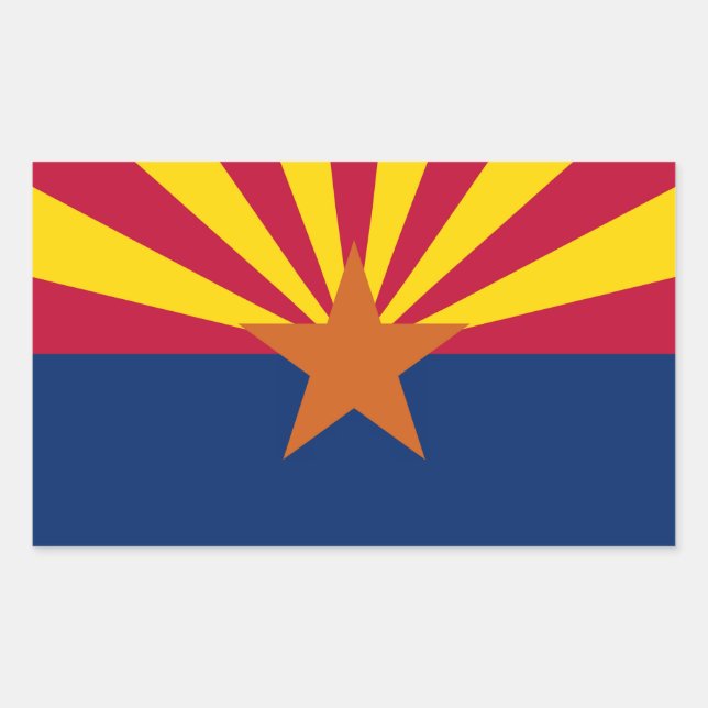  State of Arizona Flag Sticker (Front)