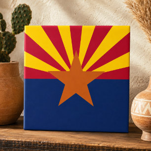 State of Arizona Flag Tile
