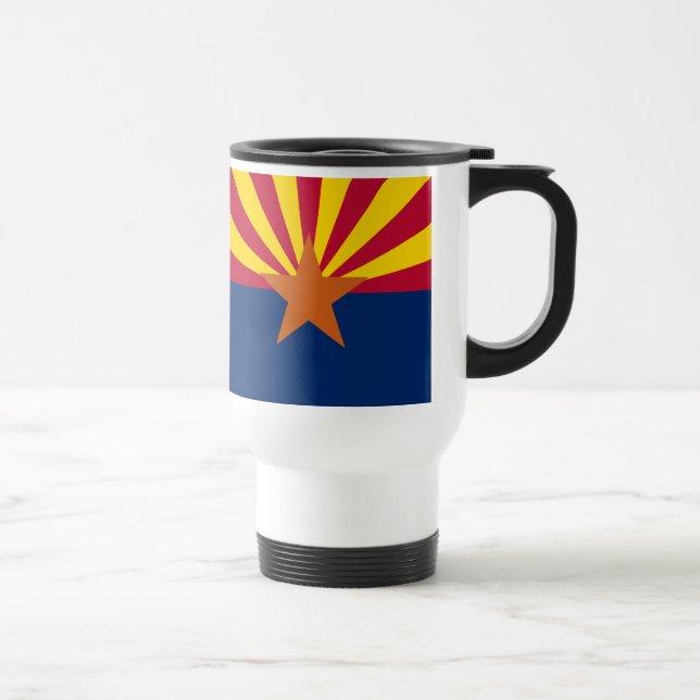  State of Arizona Flag Travel Mug (Right)