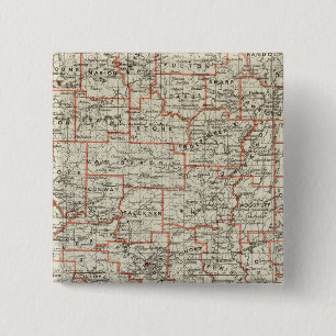 State of Arkansas 2 Inch Square Button