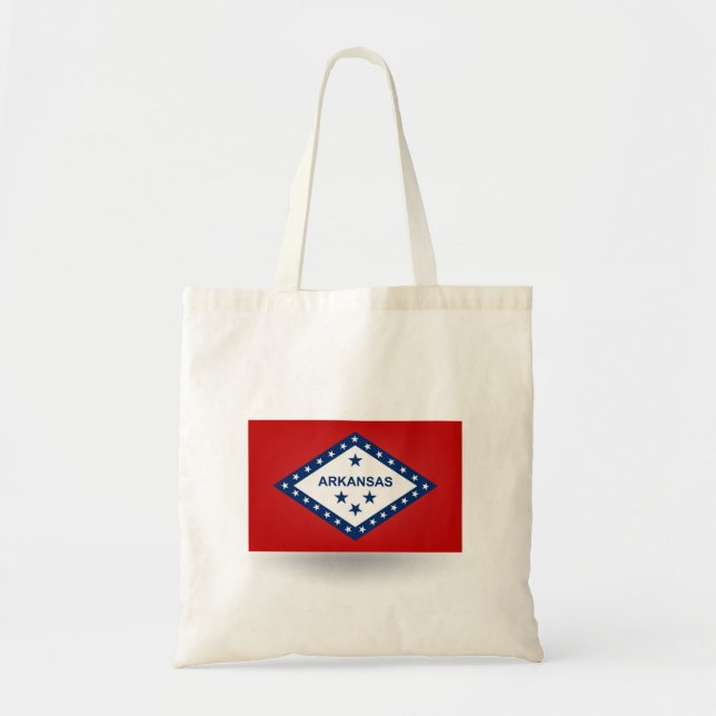 State of Arkansas Flag Tote Bag (Front)