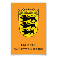 State of Baden-Württemberg Grand Coat of Arms Art