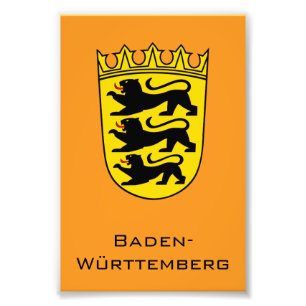 State of Baden-Württemberg Grand Coat of Arms Art Photo Print