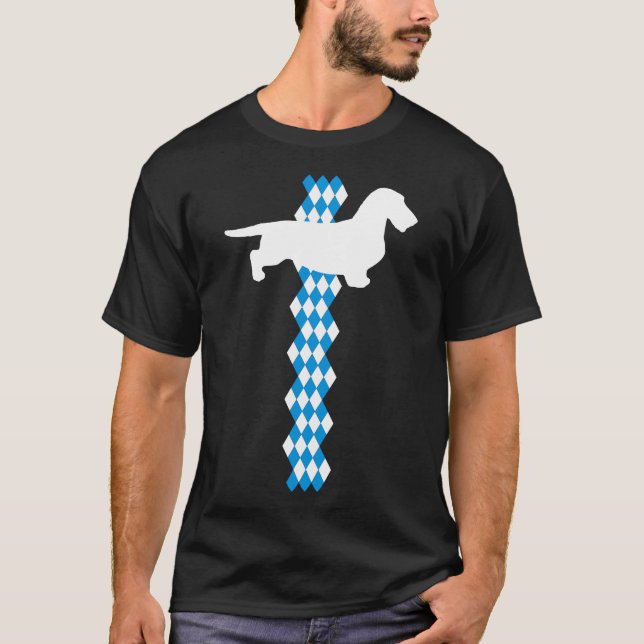 State Of Bavaria - Rough-Haired Dachshund T-Shirt (Front)