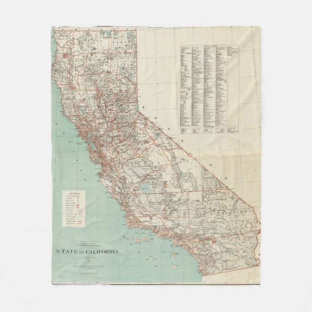 State of California 2 Fleece Blanket (Front)