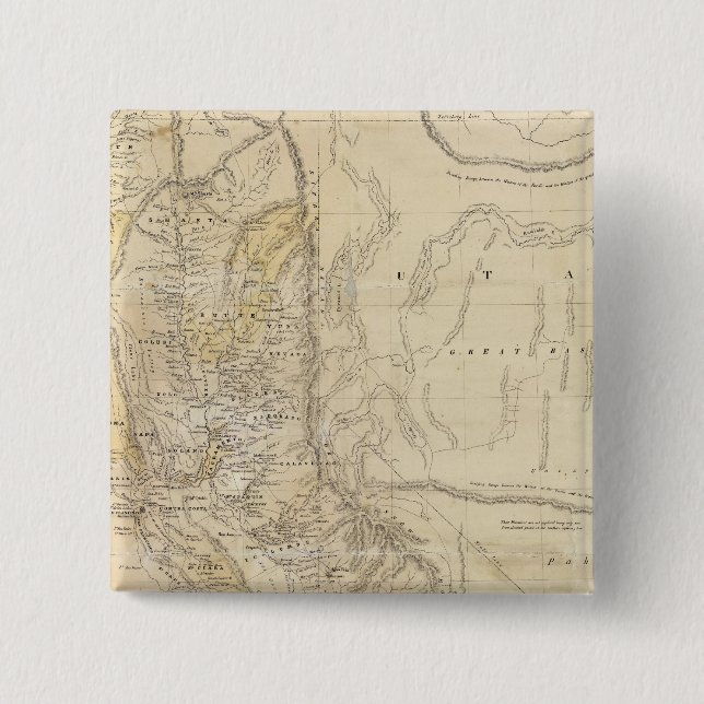 State of California 2 Inch Square Button (Front)