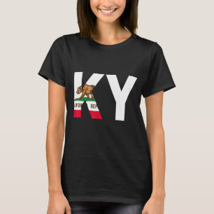 State of California Flag Kentucky KY Cities and St T-Shirt