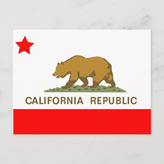 State of California Flag Postcard (Front)