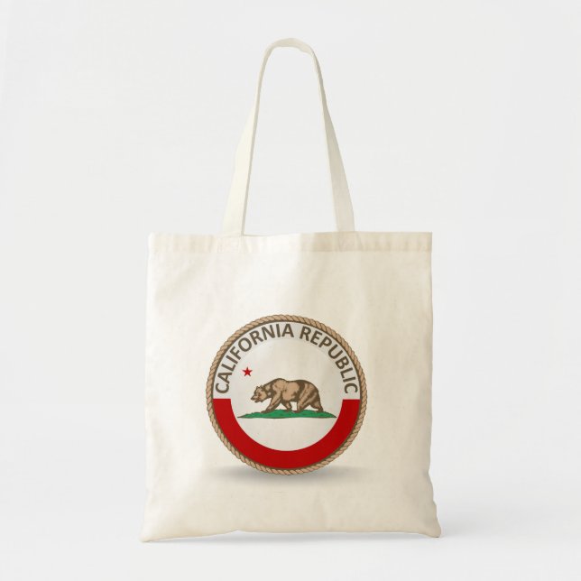 State of California Flag Seal Tote Bag (Front)