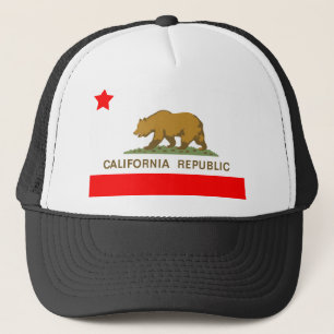 State of California Flag Trucker Hat