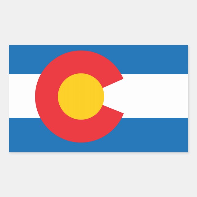 State of Colorado flag Sticker (Front)