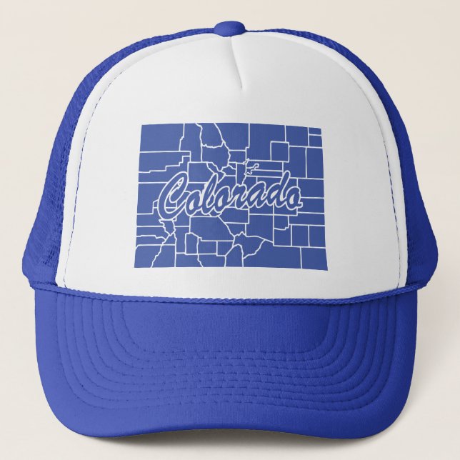 State Of Colorado Shape Trucker Hat (Front)