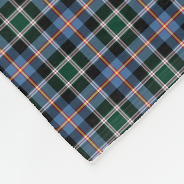 State of Colorado Tartan Fleece Blanket (Corner)