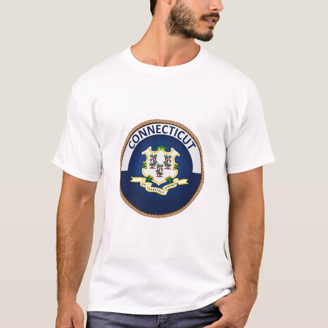 State of Connecticut Flag Seal T-Shirt (Front)
