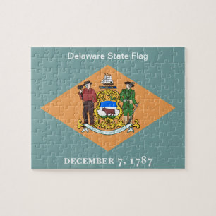 State of Delaware Flag 8x10 Jigsaw Puzzle