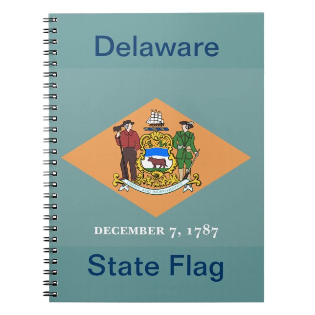 State of Delaware Flag Notebook (Front)