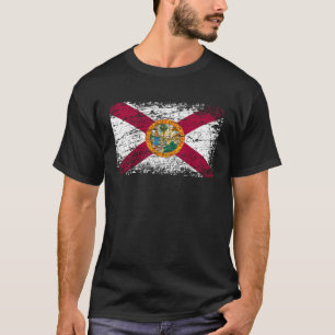 State of Florida flag  FL The Sunshine State  used T-Shirt