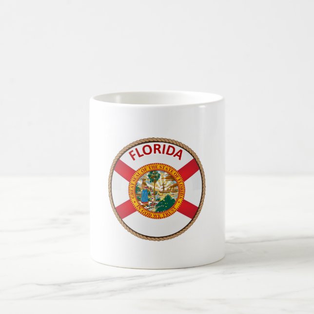 State of Florida Flag Seal Coffee Mug (Center)