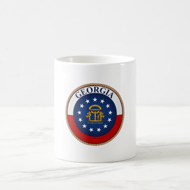 State of Georgia Flag Seal Coffee Mug (Center)