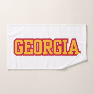 State Of Georgia Pride Custom Hand Towel