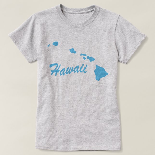 State Of Hawaii Shape T-shirt (Design Front)