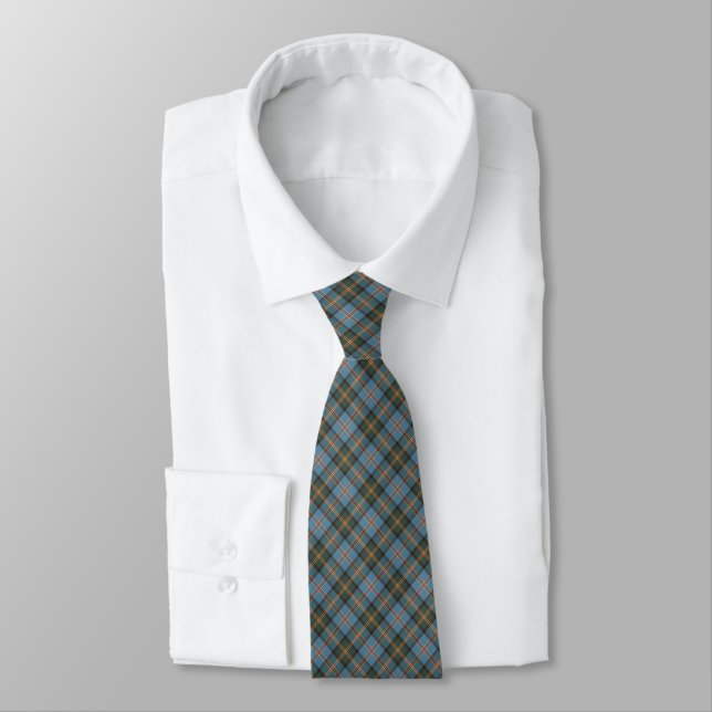 State of Hawaii Tartan Tie (Tied)