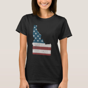 State of Idaho Patriotic USA Flag for Men Women Ad T-Shirt