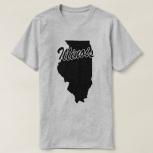 State Of Illinois Shape T-shirt