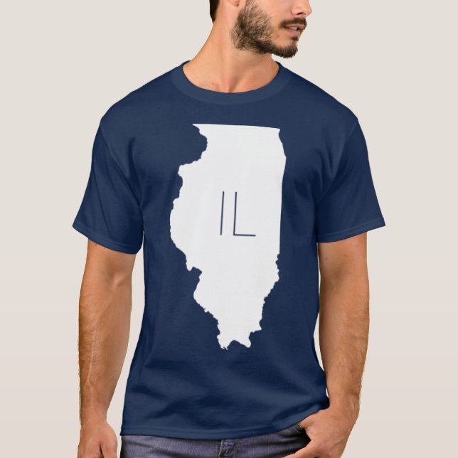 STATE of ILLINOIS with CODE T-Shirt (Front)
