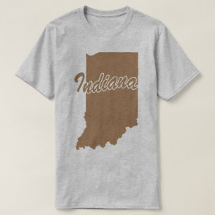 State Of Indiana Shape T-shirt