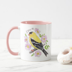 State of Iowa Mug - State Bird and Flower