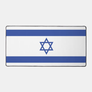 State of Israel Flag, Star of David Judaism Jewish Desk Mat