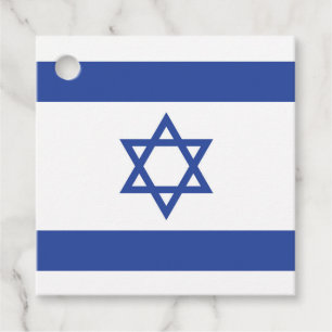 State of Israel Flag, Star of David Judaism Jewish Favour Tags