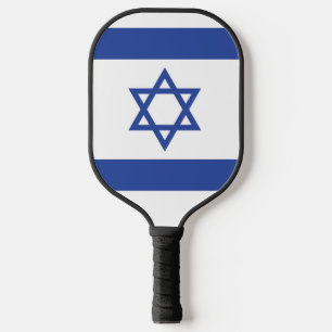 State of Israel Flag, Star of David Judaism Jewish Pickleball Paddle