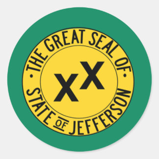 State of Jefferson Classic Round Sticker