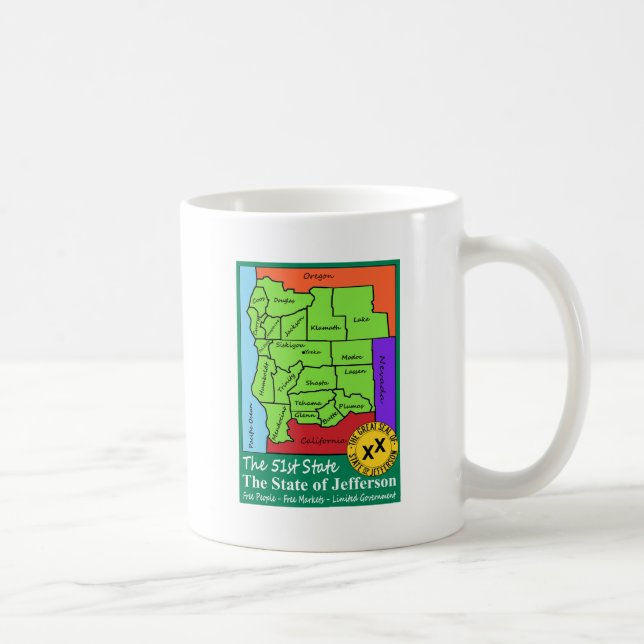 State of Jefferson Coffee Mug (Right)