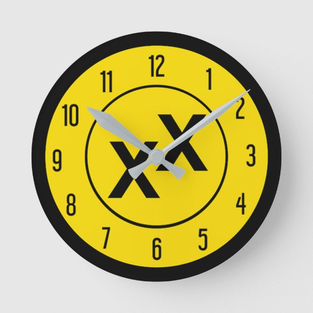 State of Jefferson Double-Cross X X Wall Clock (Front)