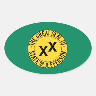 State of Jefferson Oval Sticker
