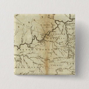 State of Kentucky 2 Inch Square Button